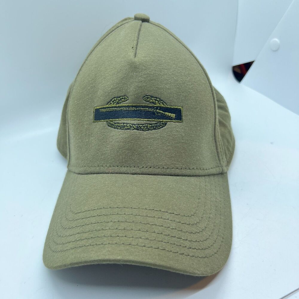 Green Trucker hat Cap OTTO Brand plane gun military vintage mens adjustable